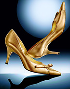 gold shoes